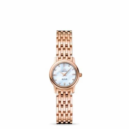 Omega De Ville Prestige Quartz 22 Red Gold / MOP Diamond / Bracelet 4116.75.00 (41167500)